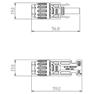 BC03A Photovoltaik Steckverbinder (Stecker und Buchse)